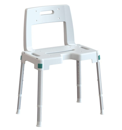 Chaise de douche Lanzarote avec découpe anatomique