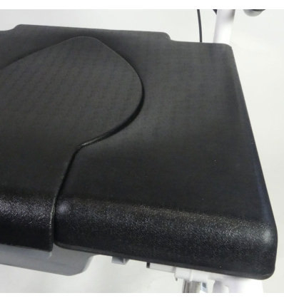 Assise du fauteuil de douche percée à roulettes inclinable Formentera