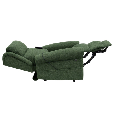 Fauteuil releveur électrique 4 moteurs massant et chauffant Nagoya vert