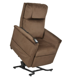 Fauteuil releveur électrique 2 moteurs chauffant Confort Moderne chocolat