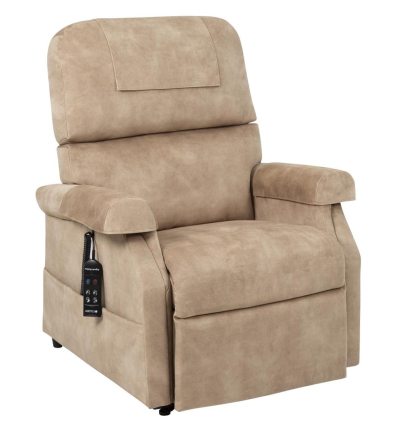 Fauteuil releveur 1 moteur électrique relax Confort Premium chamois beige