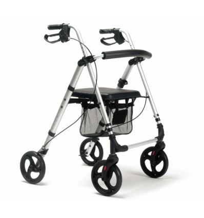 Déambulateur 4 roues léger et pliable Eco Plus Vermeiren gris