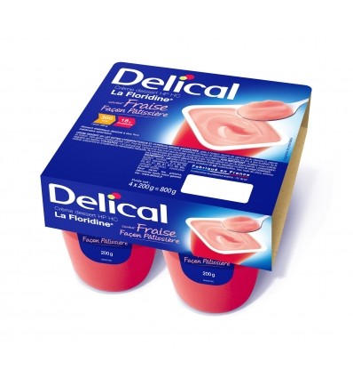 Pack de 4 crèmes desserts La Floridine Delical fraise