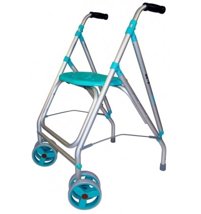 Déambulateur 2 roues ultra léger ARA D bleu