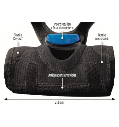 Dimensions attelle rotulienne Tru-Pull Lite Donjoy