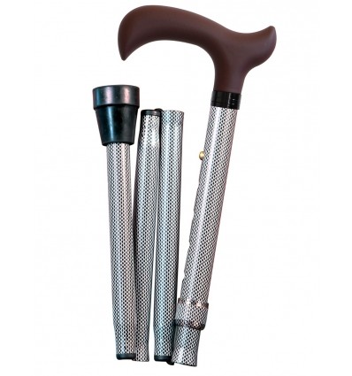 Canne de marche pliante Derby Fashion black and white herdegen