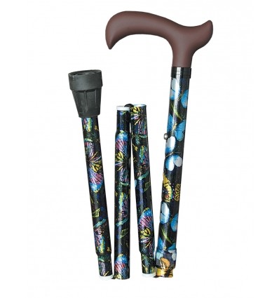 Canne de marche pliante Derby Fashion butterfly papillons herdegen