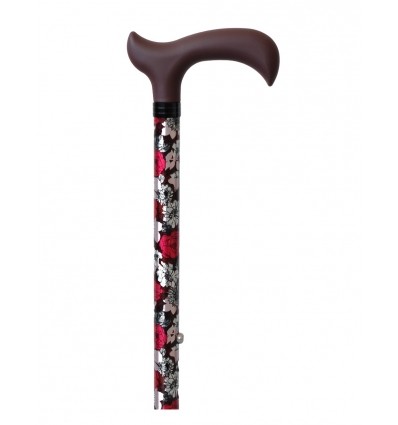 Canne de marche réglable Derby Fashion flower herdegen