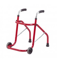 Rollator 2 roues Angelo 100 coloris rouge