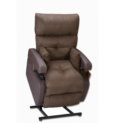Fauteuil releveur Cocoon 1 moteur - design 2ème génération marron