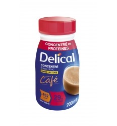 Boisson protéinée concentrée sans lactose Delical HP HC café