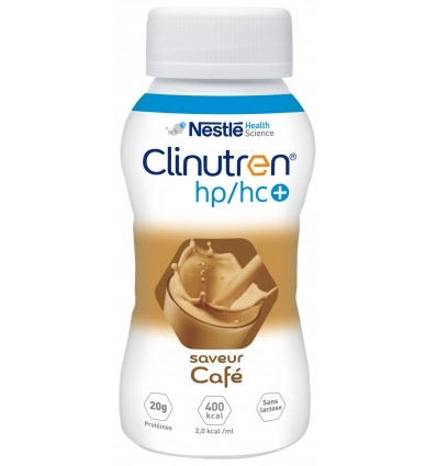 Pack de 4 boissons hyperprotéinées Clinutren HP/HC+ café