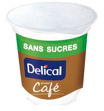 Crème dessert sans sucre Delical café