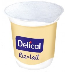 Delical riz au lait HP HC pack de 4 desserts vanille