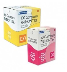 Compresse non tissé stérile 4 plis