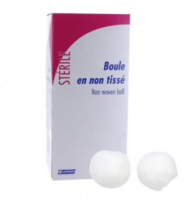 Boîte de 80 boules de gaze stériles non tissées