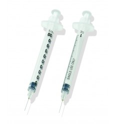 Seringue à tuberculine avec aiguille