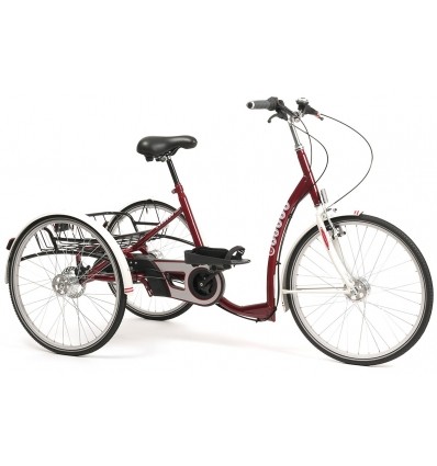 Tricycle adulte et senior électrique 3 roues 2219 Lagoon Vermeiren bordeaux