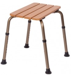 Tabouret de douche inspiration bois