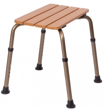 Tabouret de douche inspiration bois