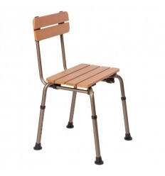 Chaise de douche inspiration bois