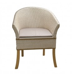 Chaise percée design en bois Basketweave France Rehab