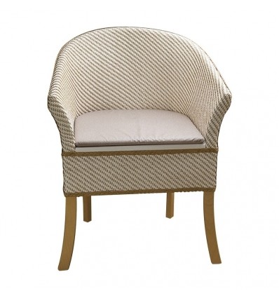 Chaise percée design en bois Basketweave France Rehab