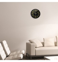 Horloge silencieuse contraste Ø30 cm