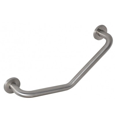 Barre d'appui coudée en inox douche et baignoire 45 x 45 cm
