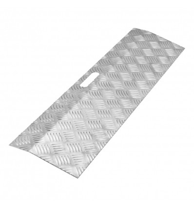 Rampe seuil de porte en aluminium antidérapant pour fauteuil roulant