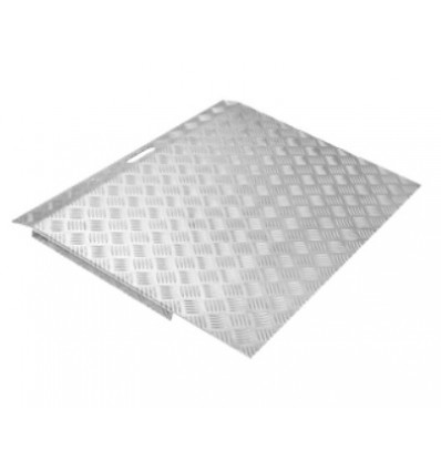 Rampe seuil de porte en aluminium antidérapant pour fauteuil roulant