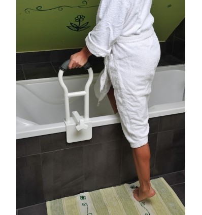 Barre d'accès au bain Securit blanc/noir