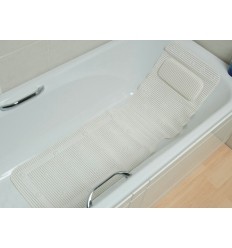 Tapis de bain antidérapant avec dossier pour baignoire