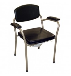 Chaise percée garde robe avec accoudoirs Candy 155 noir HMS Vilgo