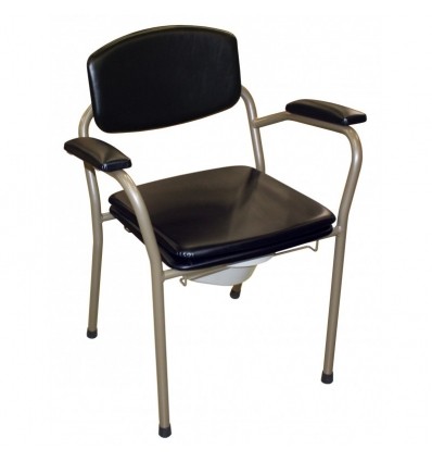 Chaise percée garde robe avec accoudoirs Candy 155 noir HMS Vilgo