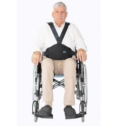 Ceinture de maintien modulable YZA pour fauteuil roulant avec sangle buste