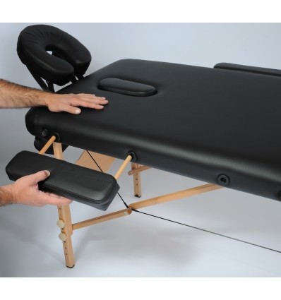 Table de massage pliante Kinbasic coloris noire