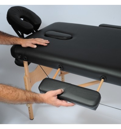 Table de massage pliante Kinbasic coloris noire