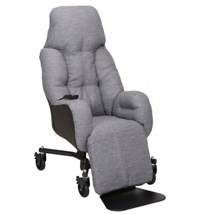 Fauteuil à pousser électrique Starlev'II tissu gris chiné Innov SA