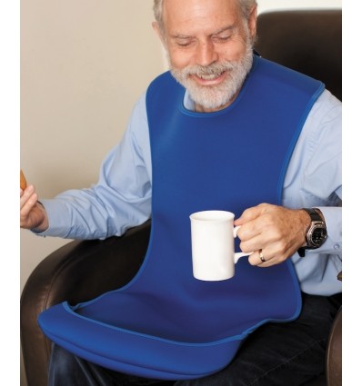 Bavoir adulte avec récupérateur Néoprène pour personne âgée