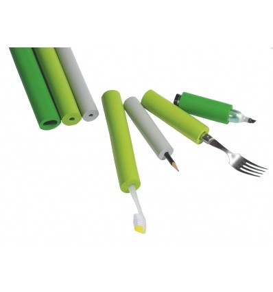 Lot de 6 tubes en mousse ergonomique pour couverts Ergo