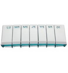 Pilulier semainier pour personne âgée Pilbox Tempo bleu