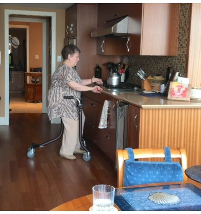 Rollator verticalisateur mains-libres Bikube