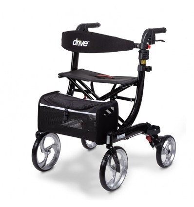 Déambulateur 4 roues pliable Nitro noir Drive Devilbiss
