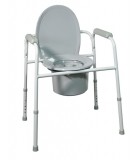 Chaise percée réglable en hauteur